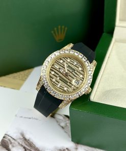 Đồng hồ Rolex GMT-Master II Fake cao cấp máy Nhật đính đá 40mm