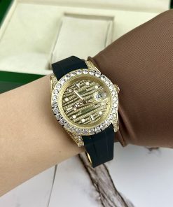 Đồng hồ Rolex GMT-Master II Fake cao cấp máy Nhật đính đá 40mm