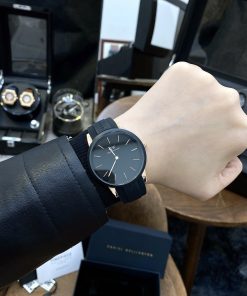 Đồng hồ nam Daniel Wellington Iconic Motion dây cao su màu đen 40mm