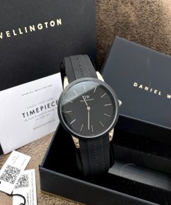 Đồng hồ nam Daniel Wellington Iconic Motion dây cao su màu đen 40mm