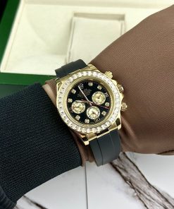 Đồng hồ nam Rolex Daytona đính đá Super Fake 11 máy Nhật 40mm