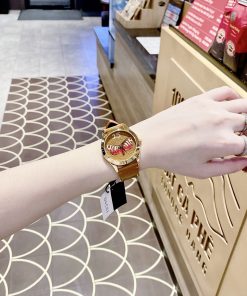 Đồng hồ nữ Gucci G-Timeless Butterfly dây da màu nâu siêu cấp