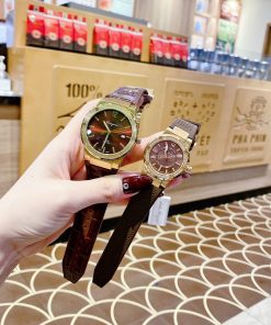 Đồng hồ cặp đôi Salvatore Ferragamo F80 Classic màu nâu Like Auth