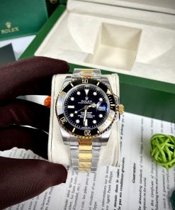 Đồng hồ nam Rolex Submariner Automatic nhật demi gold nam 41mm