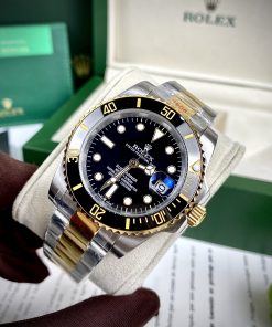 Đồng hồ nam Rolex Submariner Automatic nhật demi gold nam 41mm