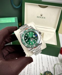 Đồng hồ nam Rolex Submariner Fake 11 máy cơ Nhật mặt xanh lá cây