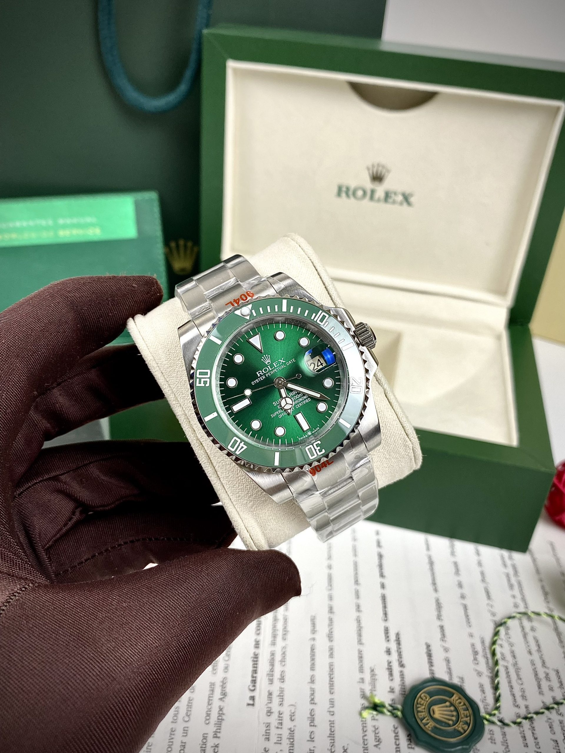 Đồng hồ nam Rolex Submariner Fake 11 máy cơ Nhật mặt xanh lá cây Đồng hồ nam Rolex Submariner Fake 11 máy cơ Nhật mặt xanh lá cây