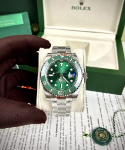 Đồng hồ nam Rolex Submariner Fake 11 máy cơ Nhật mặt xanh lá cây