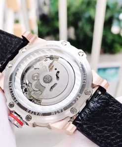 Đồng hồ cơ lộ máy Hanboro chính hãng Automatic màu demi 44mm