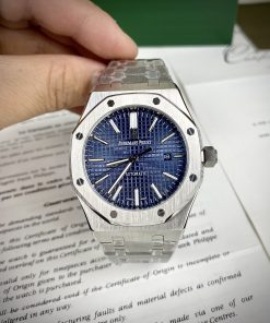 Đồng hồ Audemars Piguet Automatic nam dây kim loại mặt xanh 41mm