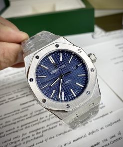 Đồng hồ Audemars Piguet Automatic nam dây kim loại mặt xanh 41mm