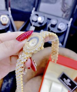 Đồng hồ nữ cao cấp Royal Crown đính đá mặt chải tia like auth