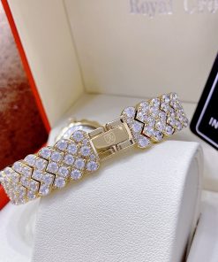 Đồng hồ nữ cao cấp Royal Crown đính đá mặt chải tia like auth
