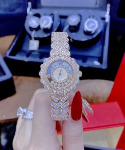 Đồng hồ nữ cao cấp Royal Crown đính đá mặt chải tia like auth