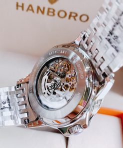 Đồng hồ Huboler nam chính hãng Huboler by Hanboro Automatic dây kim loại 44mm