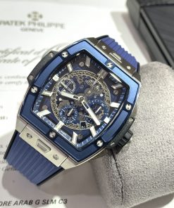 Đồng hồ Hublot Spirit of Big Bang Replica 1 1 cao cấp màu xanh dương MSF