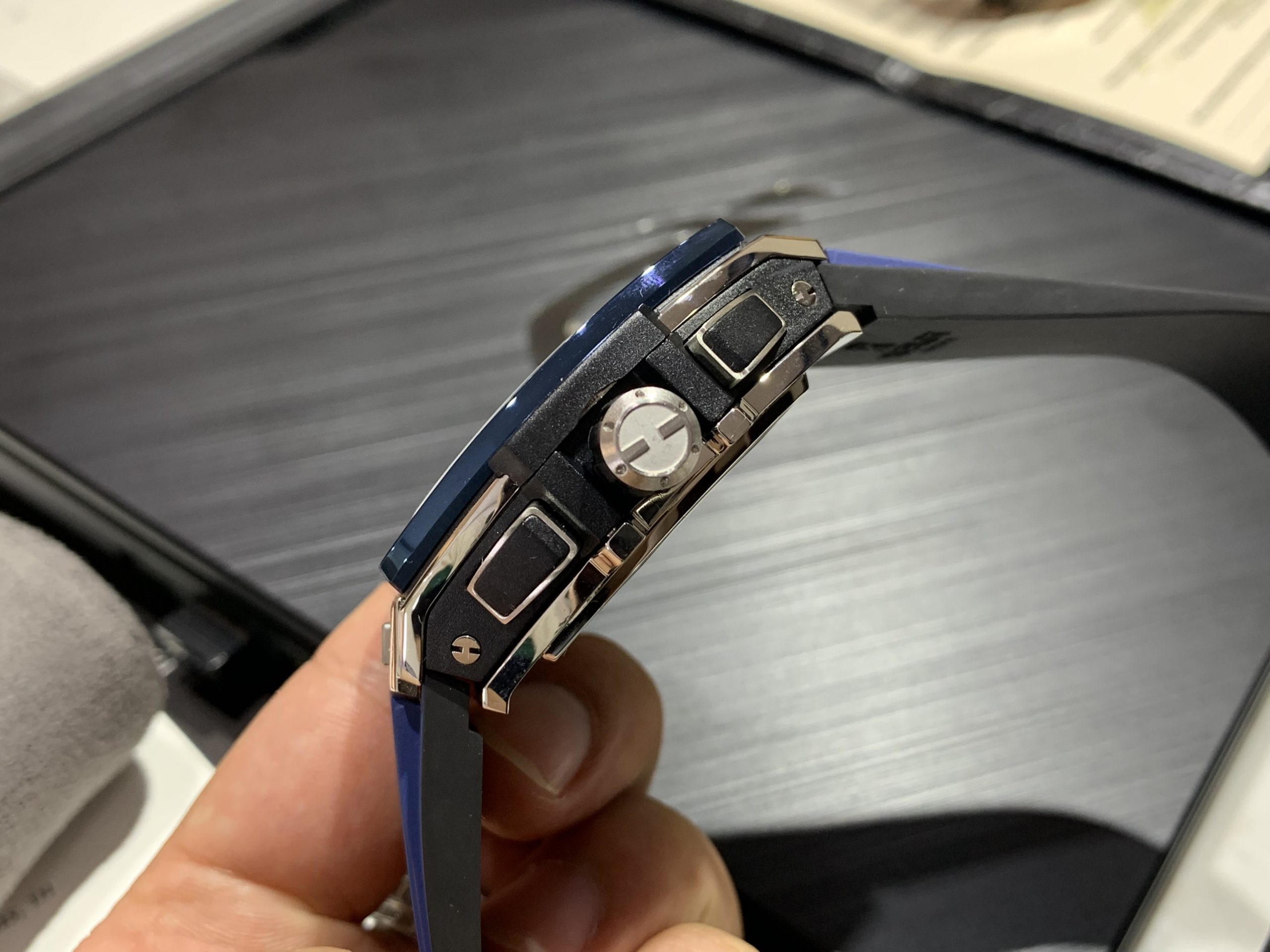 Đồng hồ Hublot Spirit of Big Bang Replica 1 1 cao cấp màu xanh dương MSF Đồng hồ Hublot Spirit of Big Bang Replica 1 1 cao cấp màu xanh dương MSF