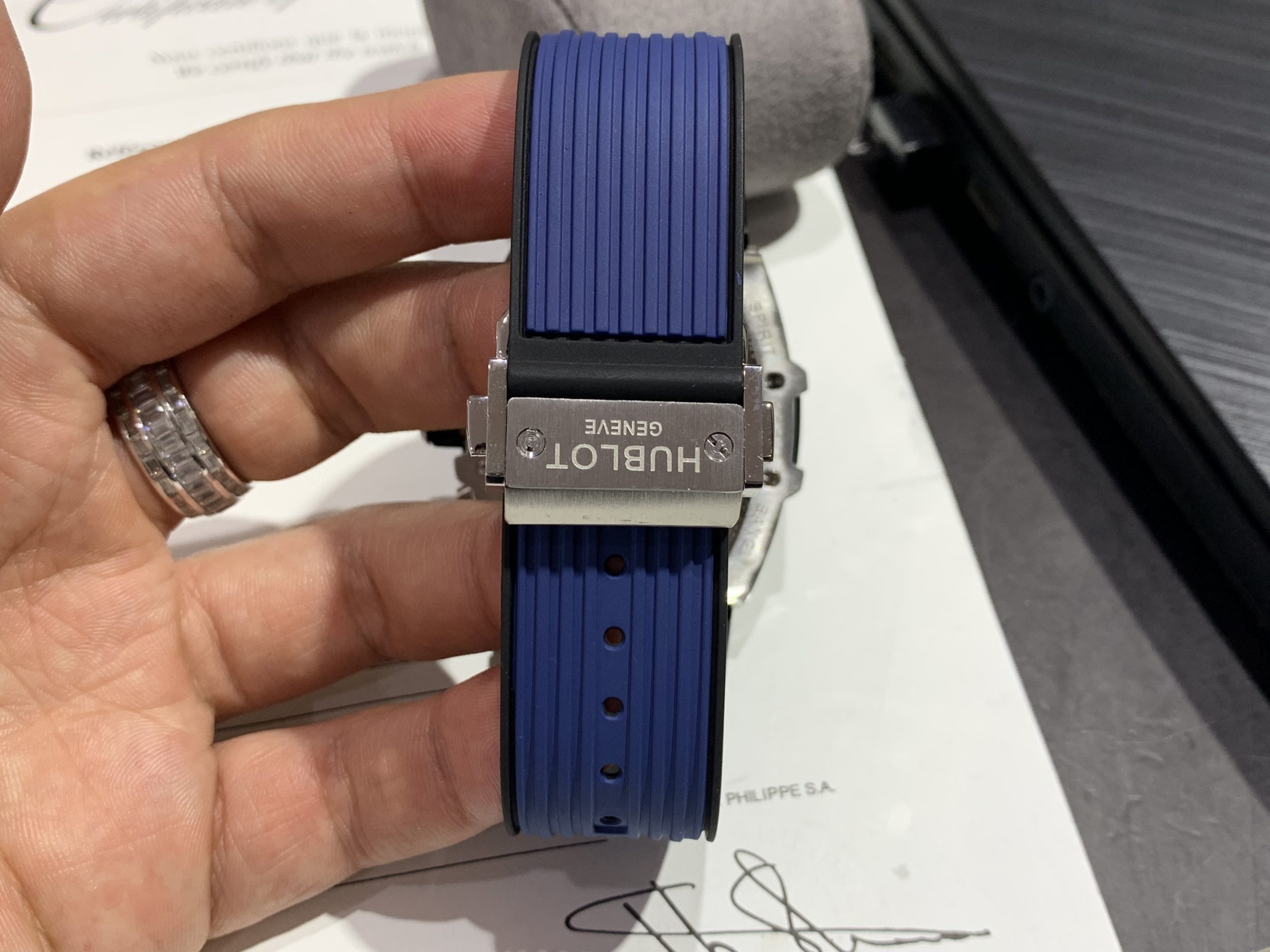 Đồng hồ Hublot Spirit of Big Bang Replica 1 1 cao cấp màu xanh dương MSF Đồng hồ Hublot Spirit of Big Bang Replica 1 1 cao cấp màu xanh dương MSF