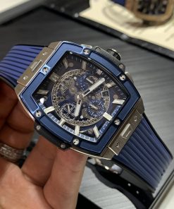 Đồng hồ Hublot Spirit of Big Bang Replica 1 1 cao cấp màu xanh dương MSF