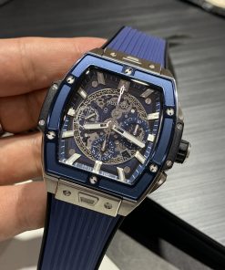 Đồng hồ Hublot Spirit of Big Bang Replica 1 1 cao cấp màu xanh dương MSF