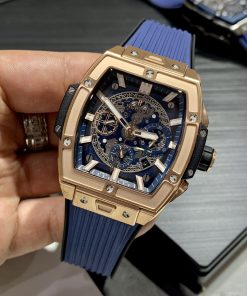 Đồng hồ Hublot Spirit of Big Bang King Gold Blue Replica 11 MS Factory