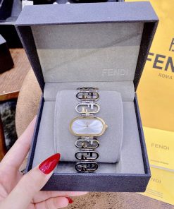 Đồng hồ nữ dây kim loại FENDI HORIZONTAL LADY WATCH like auth 20x35mm