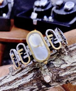 Đồng hồ nữ dây kim loại FENDI HORIZONTAL LADY WATCH like auth 20x35mm