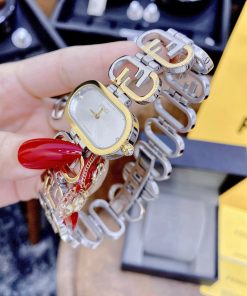 Đồng hồ nữ dây kim loại FENDI HORIZONTAL LADY WATCH like auth 20x35mm