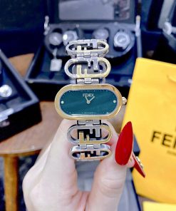 Đồng hồ nữ dây kim loại FENDI HORIZONTAL LADY WATCH like auth 20x35mm