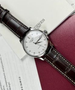 Đồng hồ Longines nam mặt trắng Automatic Thụy Sỹ 40mm