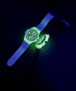 Đồng hồ Hanboro nam máy lộ cơ chính hãng vỏ dạ quang 43mm