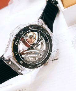 Đồng hồ Hanboro nam máy lộ cơ chính hãng vỏ dạ quang 43mm