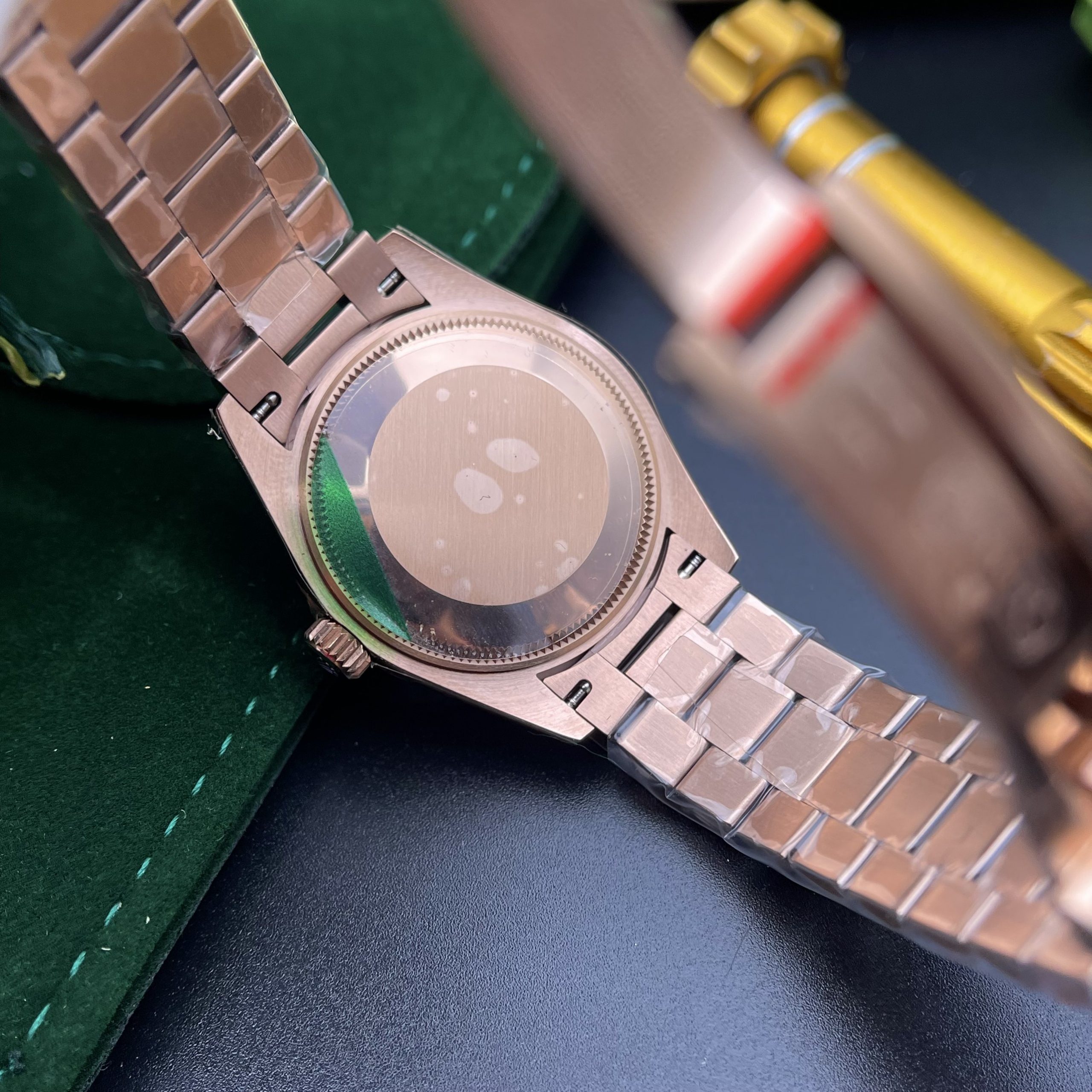 Đồng hồ nữ Rolex Datejust Replica 11 mặt số cánh bướm màu vàng hồng 31mm Đồng hồ nữ Rolex Datejust Replica 11 mặt số cánh bướm màu vàng hồng 31mm