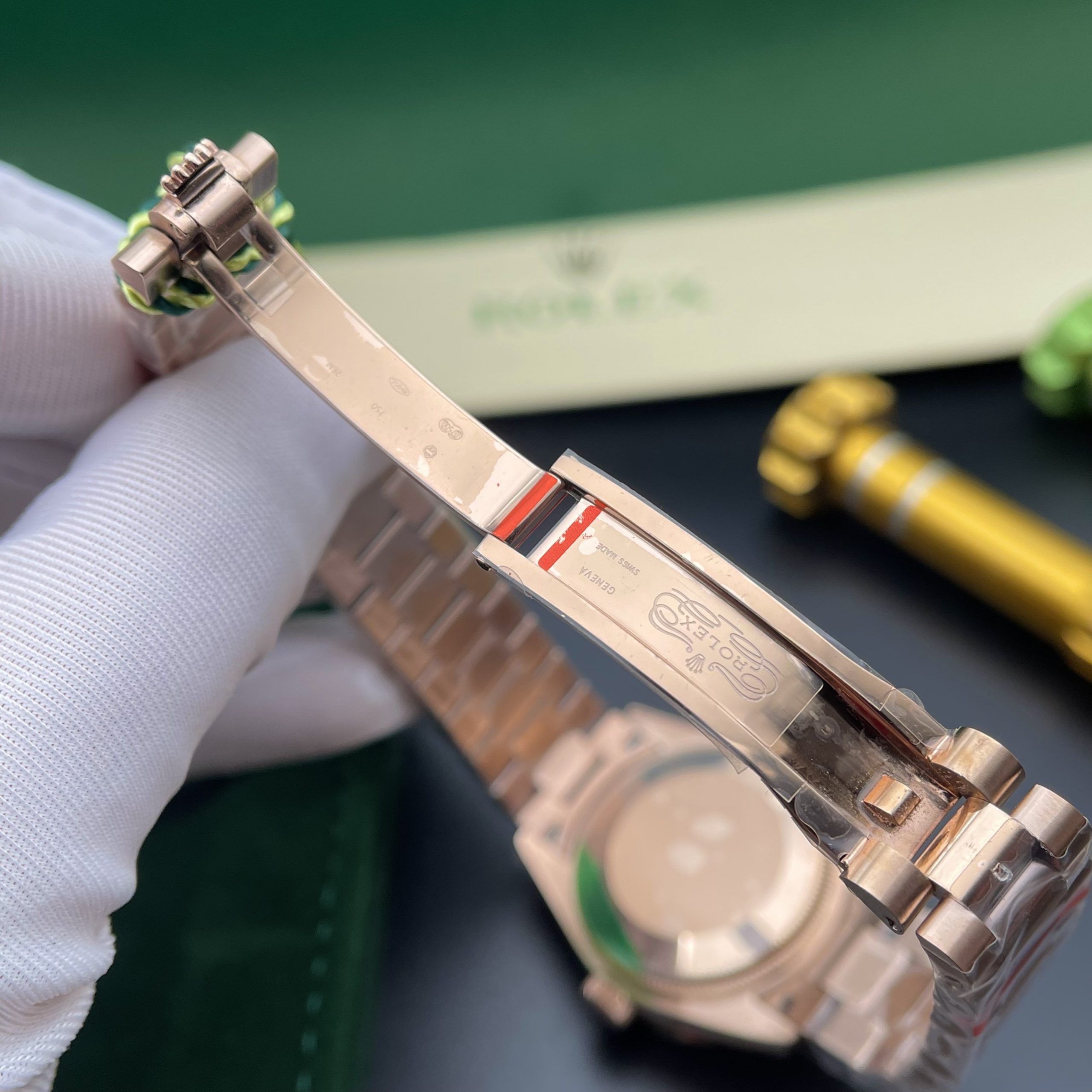 Đồng hồ nữ Rolex Datejust Replica 11 mặt số cánh bướm màu vàng hồng 31mm Đồng hồ nữ Rolex Datejust Replica 11 mặt số cánh bướm màu vàng hồng 31mm