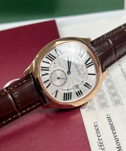 Đồng hồ cơ nam dây da Cartier Drive de Cartier replica 1:1