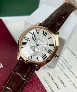 Đồng hồ cơ nam dây da Cartier Drive de Cartier replica 1:1