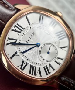 Đồng hồ cơ nam dây da Cartier Drive de Cartier replica 1:1