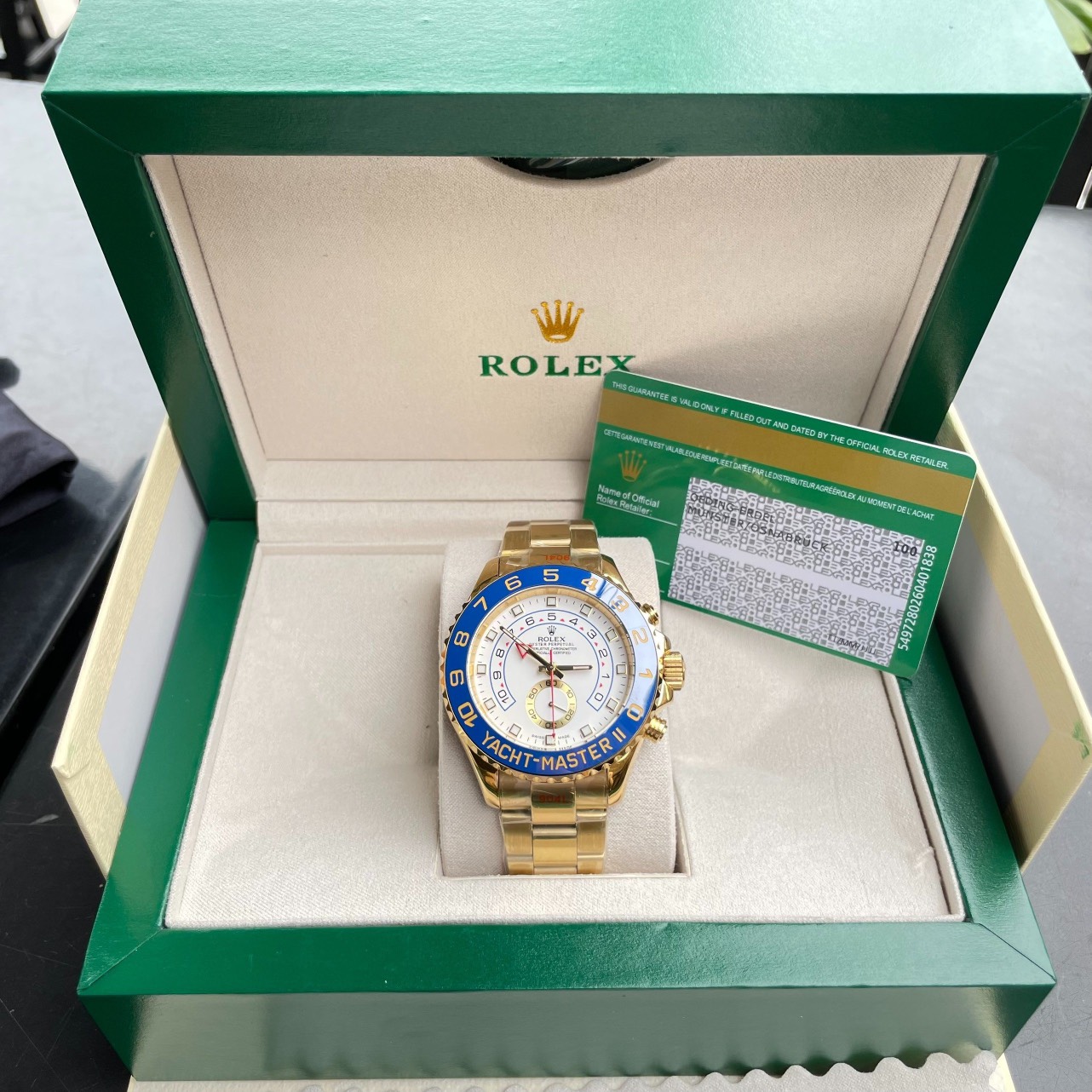 Đồng hồ Rolex nam máy cơ Rolex Yacht-Master ll fake cao cấp 44mm Đồng hồ Rolex nam máy cơ Rolex Yacht-Master ll fake cao cấp 44mm