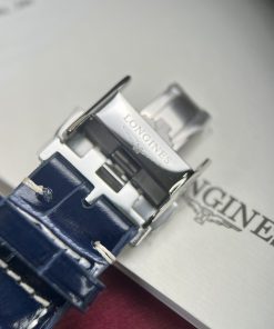 Đồng hồ cơ nam mặt xanh dây da Longines Master super fake 1:1 cao cấp 40mm