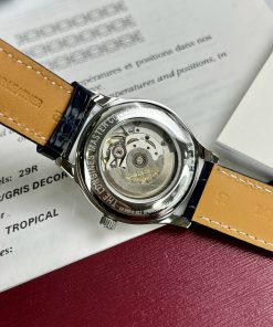 Đồng hồ cơ nam mặt xanh dây da Longines Master super fake 1:1 cao cấp 40mm