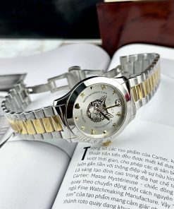 Đồng Hồ Gucci Mèo Dây Kim Loại Màu Demi Like Auth 28/38mm