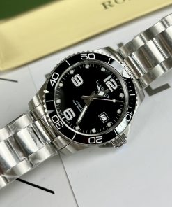 Đồng hồ Longines hydroconquest nam máy cơ mặt đen super fake 1:1 43mm