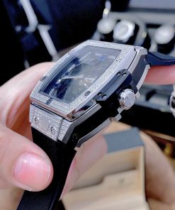 Đồng Hồ Hublot Big Bang Cơ Nam Đính Đá Super Fake 1:1 Cao Cấp 45x53mm