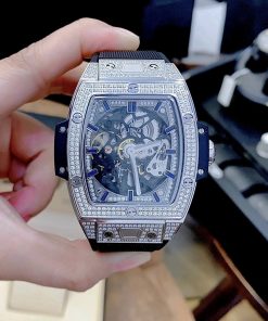 Đồng Hồ Hublot Big Bang Cơ Nam Đính Đá Super Fake 1:1 Cao Cấp 45x53mm
