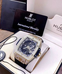 Đồng Hồ Cơ Nam Đính Đá Hublot Big Bang Super Fake 1:1 Cao Cấp 45x53mm