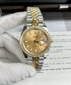 Đồng hồ Rolex DateJust nam đính đá replica 1:1 thuỵ sỹ cao cấp 36/41mm