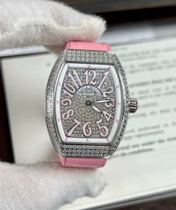 Đồng hồ nữ Franck Muller V32 ABF thuỵ sỹ màu hồng cá tính 36mm