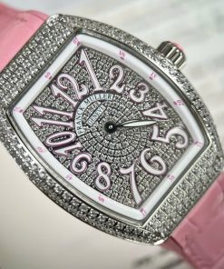 Đồng hồ nữ Franck Muller V32 ABF thuỵ sỹ màu hồng cá tính 36mm