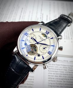 Đồng hồ Patek Philippe sun and moon nam máy lộ cơ Automatic fake cao cấp 40mm