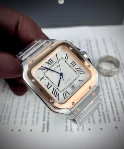 Đồng hồ Cartier Santos nam máy cơ Automatic super fake 1:1 40mm